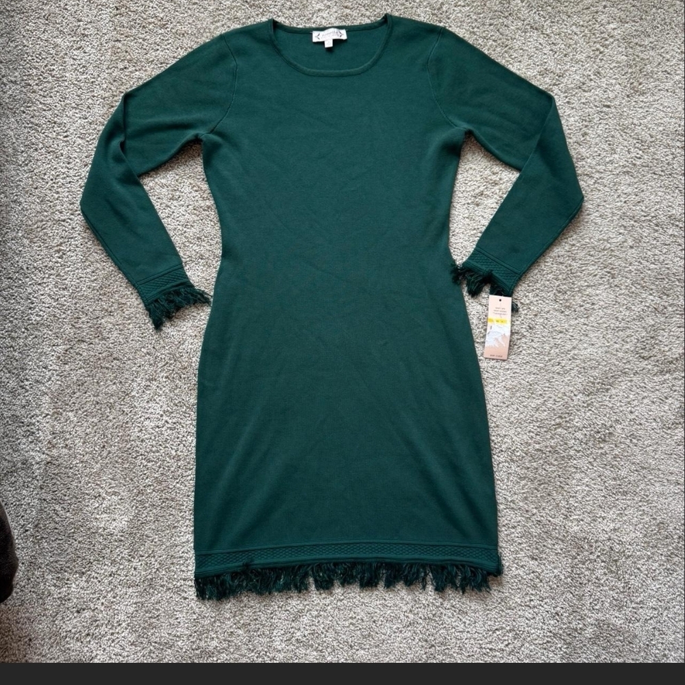 Nanette Lepore Green Long Sleeve Dress